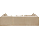  Manufacturer Color_Beige -- Meridian Stellar Fabric 4 pc Sectional IMAGE 5
