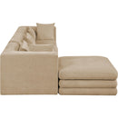  Manufacturer Color_Beige -- Meridian Stellar Fabric 4 pc Sectional IMAGE 7