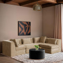  Manufacturer Color_Beige -- Meridian Stellar Fabric 4 pc Sectional IMAGE 2