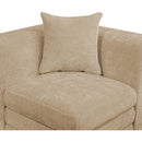  Meridian Stellar 152" Beige Chenille Fabric Upholstered 5 pc Modular Sectional IMAGE 7