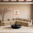  Manufacturer Color_Beige -- Meridian Stellar Fabric 5 pc Sectional IMAGE 2