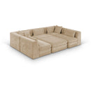  Manufacturer Color_Beige -- Meridian Stellar Fabric 6 pc Sectional IMAGE 1