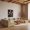  Manufacturer Color_Beige -- Meridian Stellar Fabric 6 pc Sectional IMAGE 2