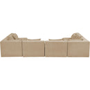  Manufacturer Color_Beige -- Meridian Stellar Fabric 6 pc Sectional IMAGE 3