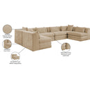  Manufacturer Color_Beige -- Meridian Stellar Fabric 6 pc Sectional IMAGE 9