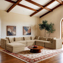  Manufacturer Color_Beige -- Meridian Stellar Fabric 7 pc Sectional IMAGE 2