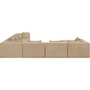  Manufacturer Color_Beige -- Meridian Stellar Fabric 7 pc Sectional IMAGE 3