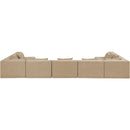  Manufacturer Color_Beige -- Meridian Stellar Fabric 7 pc Sectional IMAGE 3
