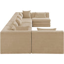  Manufacturer Color_Beige -- Meridian Stellar Fabric 7 pc Sectional IMAGE 4