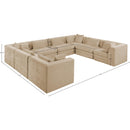  Manufacturer Color_Beige -- Meridian Stellar Fabric 8 pc Sectional IMAGE 8