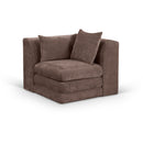  Manufacturer Color_Brown -- Stellar Brown Chenille Fabric Upholstered Modular Corner Chair IMAGE 1