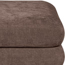  Manufacturer Color_Brown -- Stellar Brown Chenille Fabric Upholstered Modular Ottoman IMAGE 3