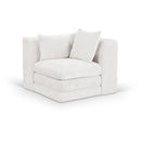  Manufacturer Color_Cream -- Stellar Cream Chenille Fabric Upholstered Modular Corner Chair IMAGE 1