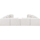  Manufacturer Color_Cream -- Stellar 152" Cream Chenille Fabric Upholstered 8 pc Modular Sectional IMAGE 3