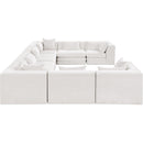  Manufacturer Color_Cream -- Stellar 152" Cream Chenille Fabric Upholstered 8 pc Modular Sectional IMAGE 4