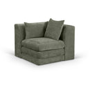  Manufacturer Color_Green -- Stellar Green Chenille Fabric Upholstered Modular Corner Chair IMAGE 1