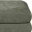  Manufacturer Color_Green -- Stellar Green Chenille Fabric Upholstered Modular Ottoman IMAGE 3