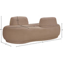  Manufacturer Color_Beige -- Meridian Argyle Fabric Chaise IMAGE 13