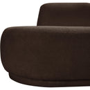  Manufacturer Color_Brown -- Argyle Brown Teddy Fabric Upholstered Chaise Lounge / Loveseat IMAGE 11