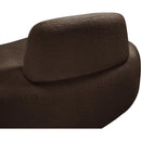  Manufacturer Color_Brown -- Argyle Brown Teddy Fabric Upholstered Chaise Lounge / Loveseat IMAGE 9