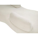 Meridian Argyle Cream Teddy Fabric Chaise/Loveseat IMAGE 7