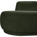  Manufacturer Color_Green -- Argyle Green Teddy Fabric Upholstered Chaise Lounge / Loveseat IMAGE 11