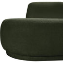 Meridian Argyle Green Teddy Fabric Chaise/Loveseat IMAGE 11