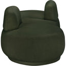  Manufacturer Color_Green -- Argyle Green Teddy Fabric Upholstered Chaise Lounge / Loveseat IMAGE 4