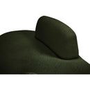  Manufacturer Color_Green -- Argyle Green Teddy Fabric Upholstered Chaise Lounge / Loveseat IMAGE 8