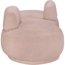  Manufacturer Color_Pink -- Argyle Pink Teddy Fabric Upholstered Chaise Lounge / Loveseat IMAGE 4
