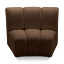  Manufacturer Color_Brown -- Infinity Brown Velvet Upholstered Modular Chair IMAGE 1