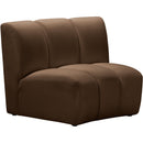  Manufacturer Color_Brown -- Infinity Brown Velvet Upholstered Modular Chair IMAGE 3
