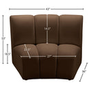  Manufacturer Color_Brown -- Infinity Brown Velvet Upholstered Modular Chair IMAGE 5