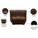  Manufacturer Color_Brown -- Infinity Brown Velvet Upholstered Modular Chair IMAGE 6