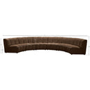  Manufacturer Color_Brown -- Infinity 174" Brown Velvet Upholstered 6 pc Modular Sectional IMAGE 11