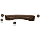  Manufacturer Color_Brown -- Infinity 174" Brown Velvet Upholstered 6 pc Modular Sectional IMAGE 12