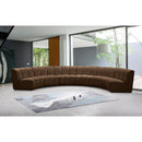  Manufacturer Color_Brown -- Infinity 174" Brown Velvet Upholstered 6 pc Modular Sectional IMAGE 2