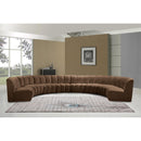  Manufacturer Color_Brown -- Infinity 183" Brown Velvet Upholstered 8 pc Modular Sectional IMAGE 2