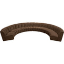  Manufacturer Color_Brown -- Infinity 183" Brown Velvet Upholstered 8 pc Modular Sectional IMAGE 5