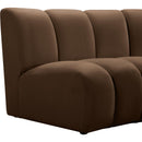  Manufacturer Color_Brown -- Infinity 183" Brown Velvet Upholstered 8 pc Modular Sectional IMAGE 7