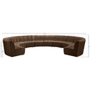  Manufacturer Color_Brown -- Infinity 183" Brown Velvet Upholstered 10 pc Modular Sectional IMAGE 10