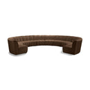  Manufacturer Color_Brown -- Infinity 183" Brown Velvet Upholstered 10 pc Modular Sectional IMAGE 1