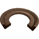  Manufacturer Color_Brown -- Infinity 183" Brown Velvet Upholstered 10 pc Modular Sectional IMAGE 5