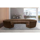  Manufacturer Color_Brown -- Infinity 183" Brown Velvet Upholstered 11 pc Modular Sectional IMAGE 2