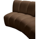  Manufacturer Color_Brown -- Infinity 183" Brown Velvet Upholstered 11 pc Modular Sectional IMAGE 8