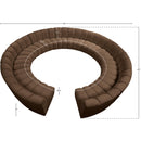  Manufacturer Color_Brown -- Infinity 183" Brown Velvet Upholstered 12 pc Modular Sectional IMAGE 10