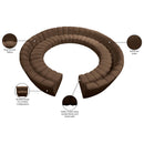  Manufacturer Color_Brown -- Infinity 183" Brown Velvet Upholstered 12 pc Modular Sectional IMAGE 11