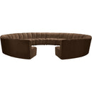  Manufacturer Color_Brown -- Infinity 183" Brown Velvet Upholstered 12 pc Modular Sectional IMAGE 5