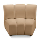  Manufacturer Color_Camel -- Infinity Camel Velvet Upholstered Modular Chair IMAGE 1