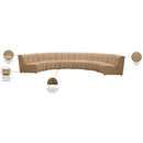  Manufacturer Color_Camel -- Infinity 174" Camel Velvet Upholstered 6 pc Modular Sectional IMAGE 12